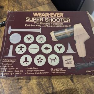 Wear-Ever Super Shooter Electric Foodgun - Brown and White